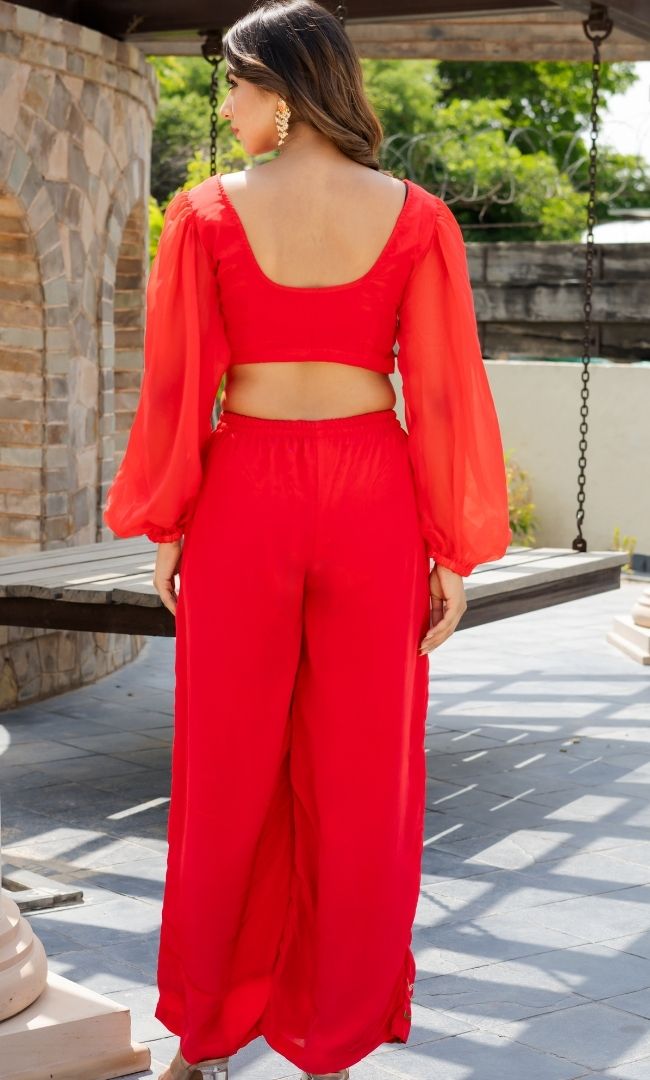 Red Cherry Lady Co-ord Set