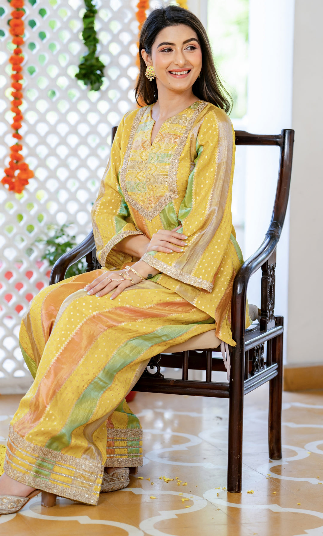 Meerab Yellow Farsi Set
