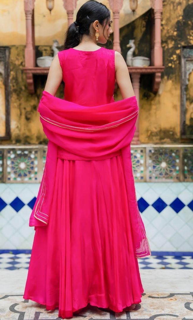 Zeenat Pink Lehenga Set
