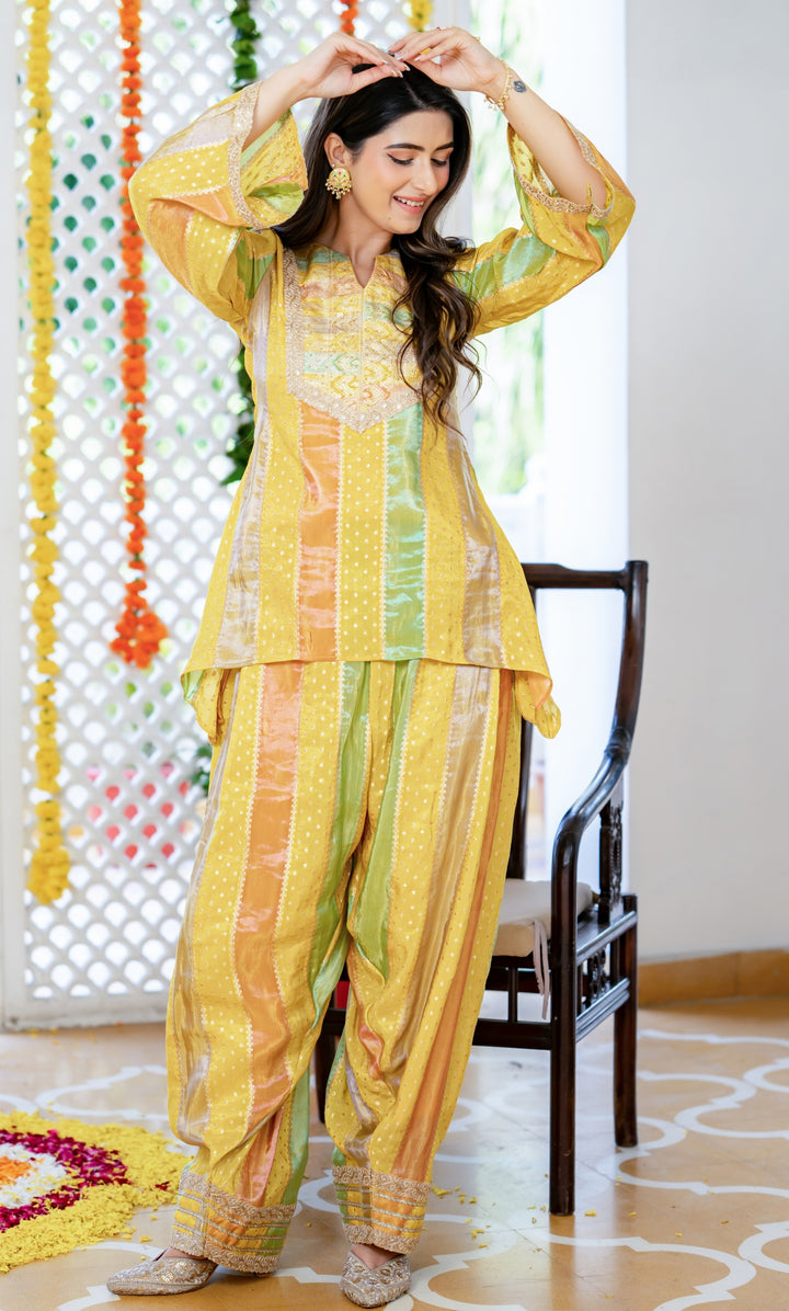 Meerab Yellow Farsi Set