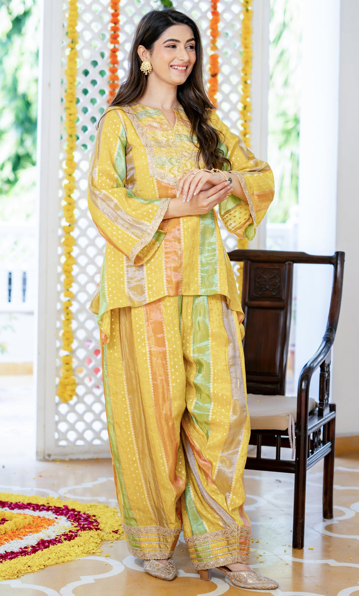Meerab Yellow Farsi Set