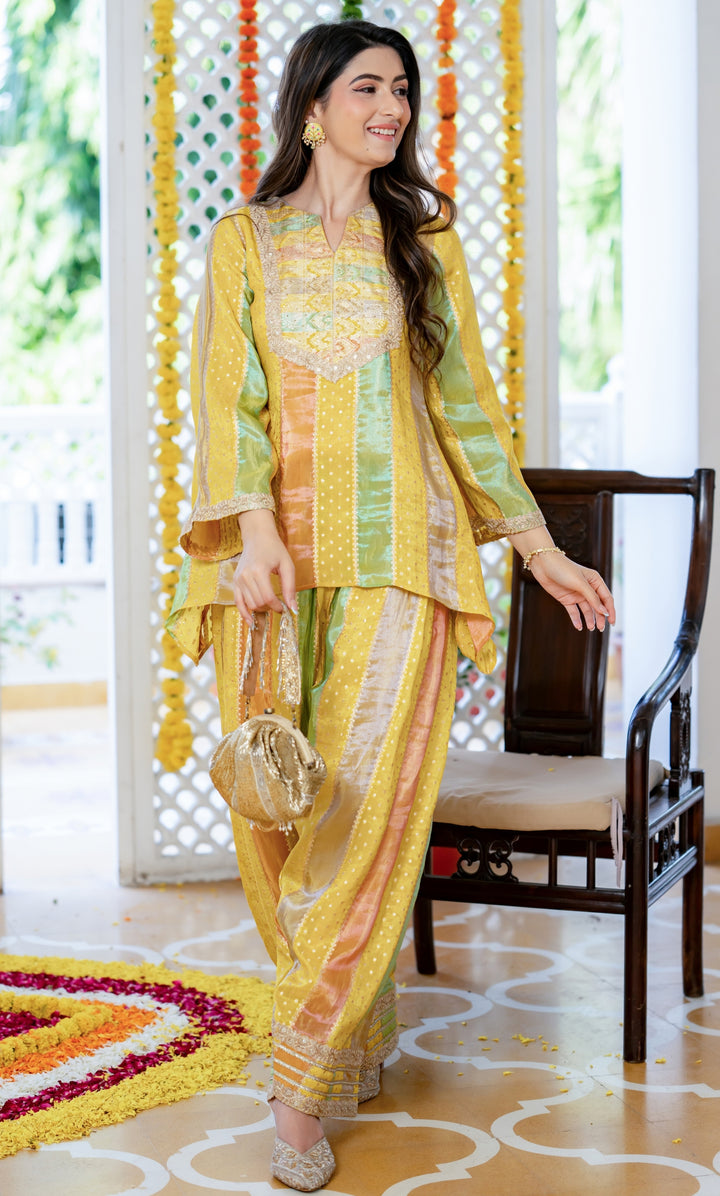 Meerab Yellow Farsi Set