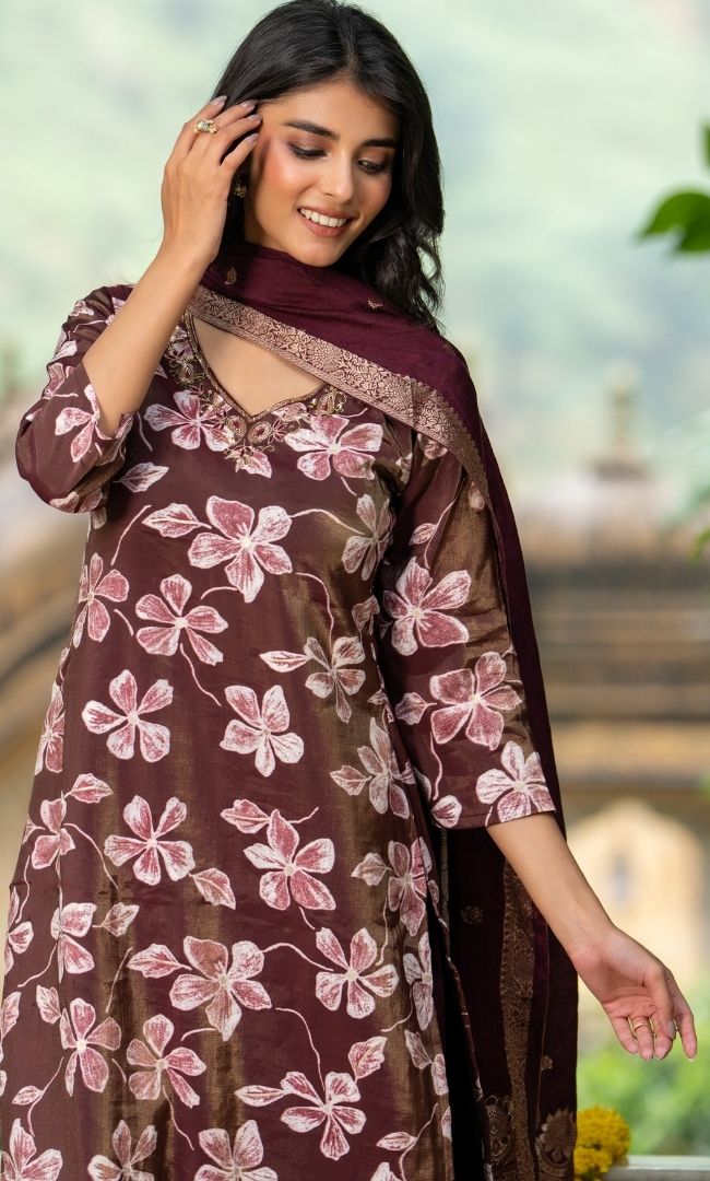 Kanika Shimmer Suit Set