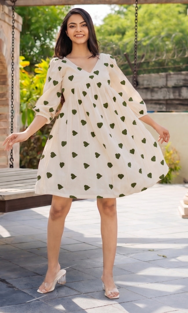 Green Heart Dress