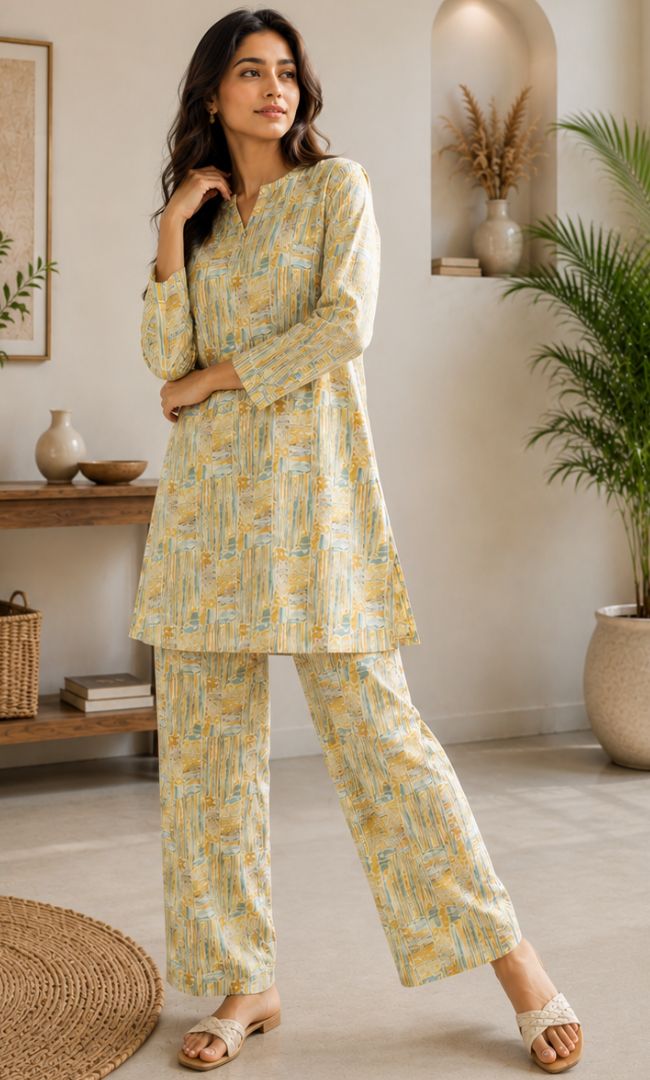 Printed Rozana Set