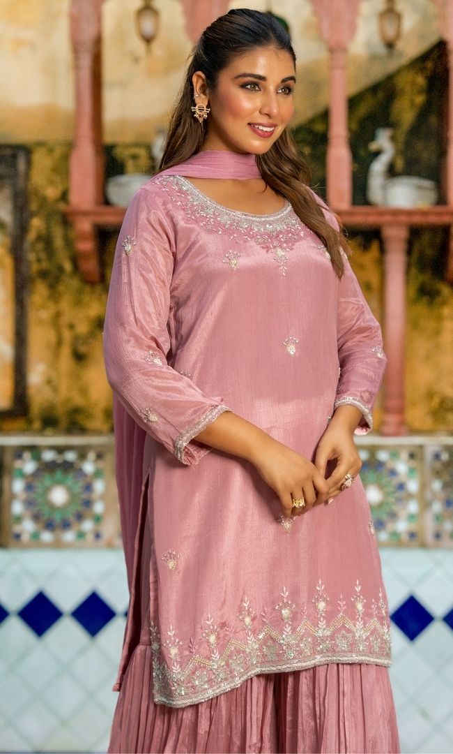 Jafrin Pink Sharara Set