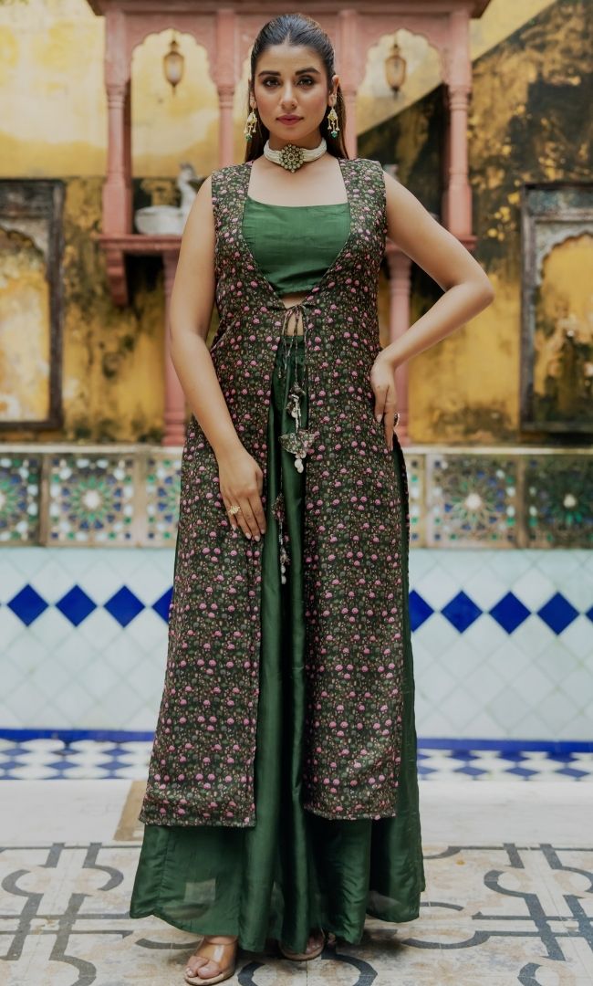 Envy Green Skirt Set