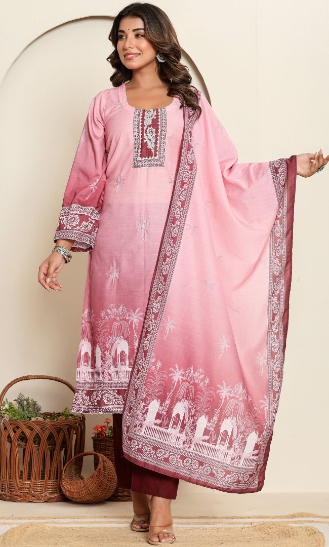 Regal Pink Kurta Set