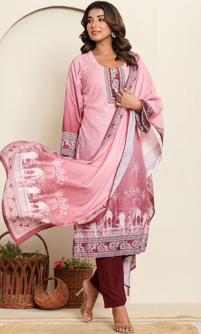 Regal Pink Kurta Set