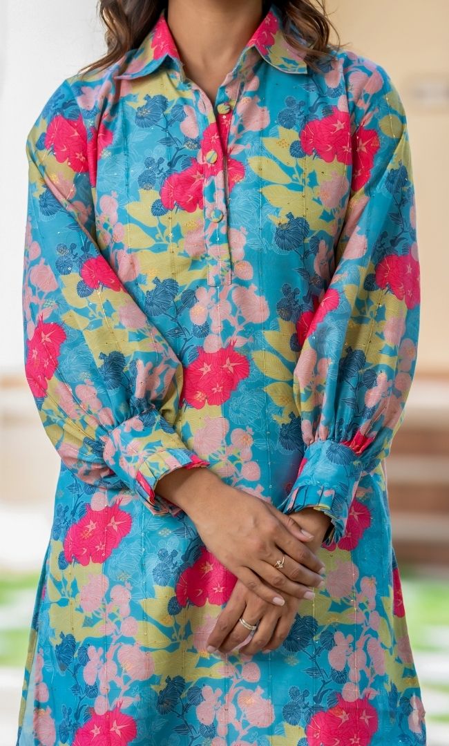Zara Turquoise Co-ord Set