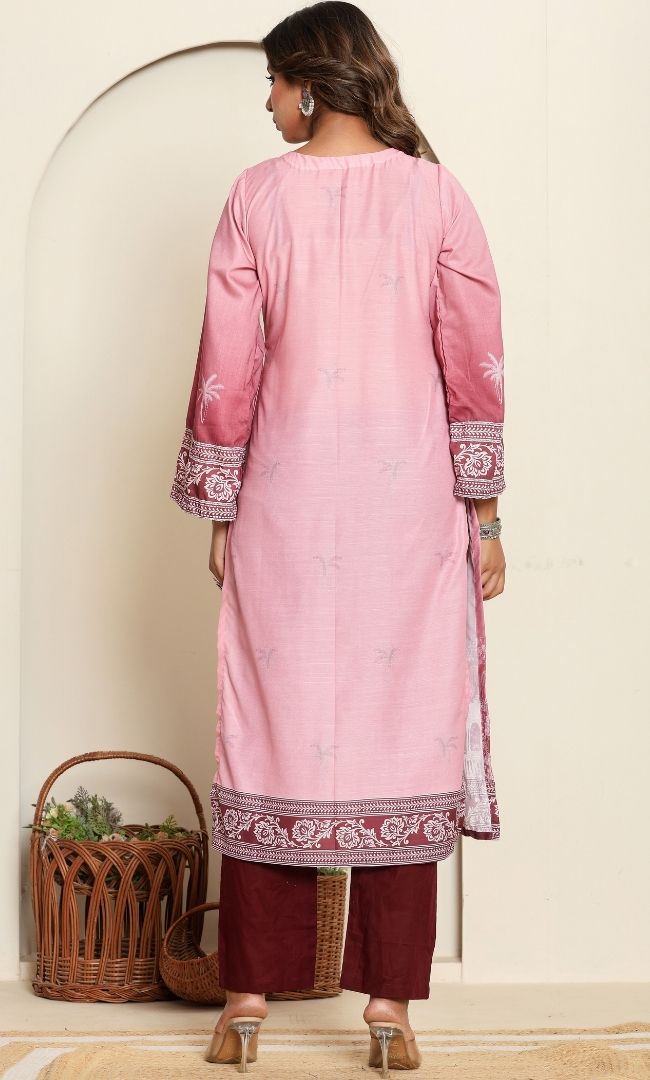Regal Pink Kurta Set