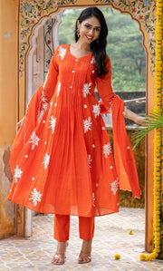 Tangerine Charm Suit Set