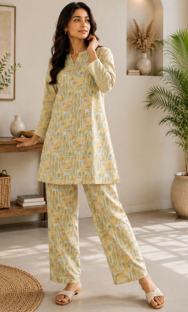 Printed Rozana Set