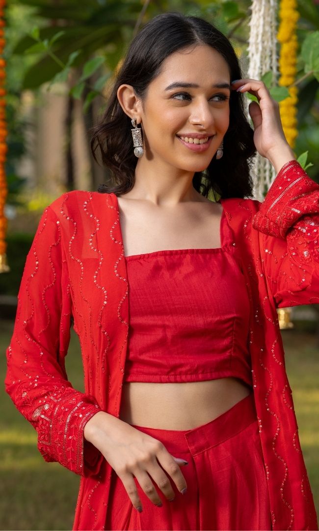 Scarlet Red Co-ord Set