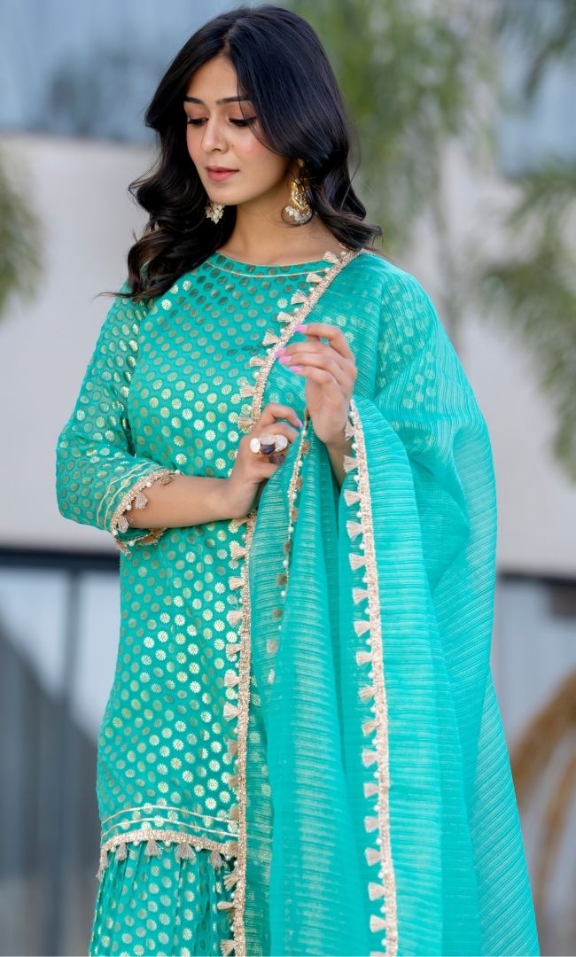 Nazreen Brasso Sharara Set