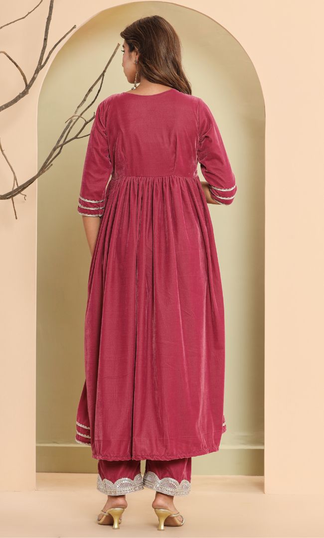 Berry Pink Kurta Set