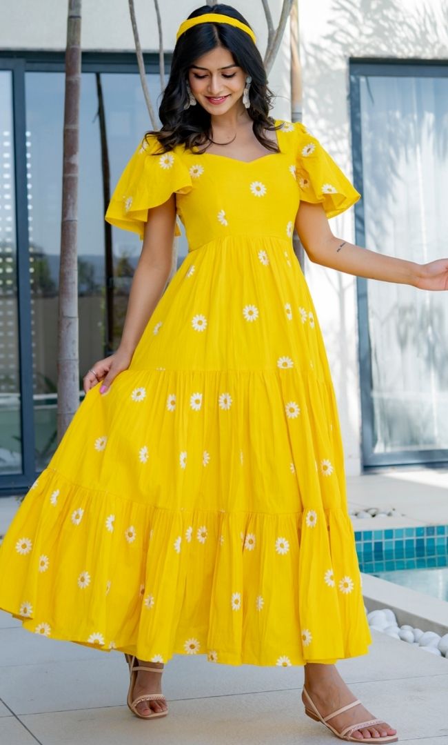 Sunshine Daisy Midi Dress