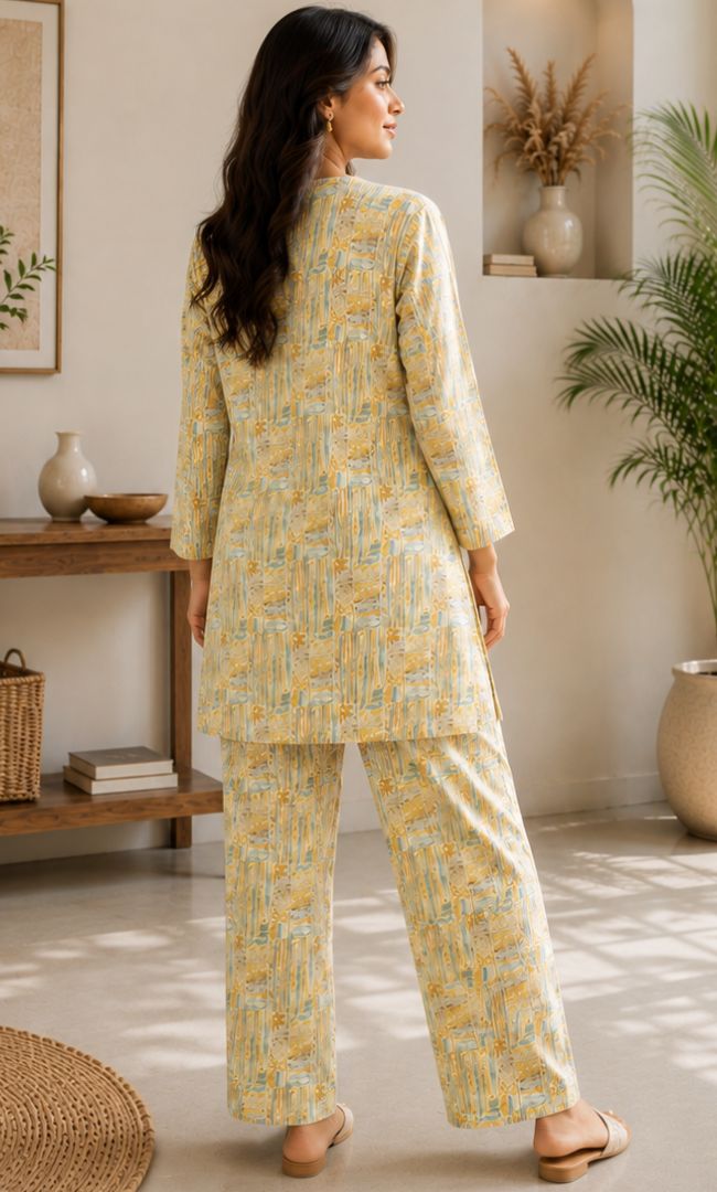 Printed Rozana Set