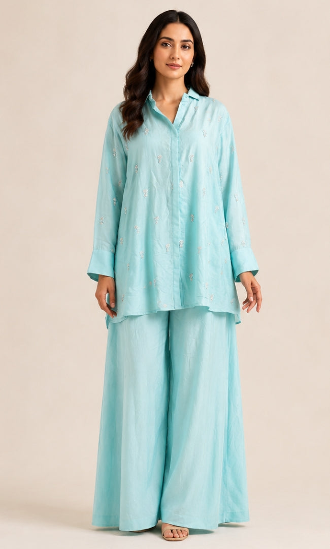 Aqua Blue Co-ord Set