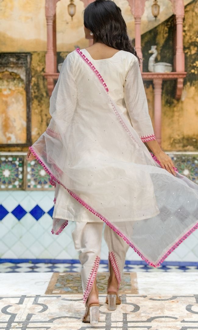 Channdrika Pink Suit Set