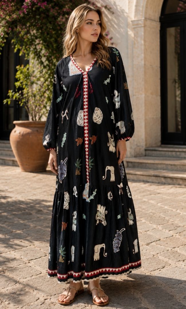 Tribal Charm Maxi Dress