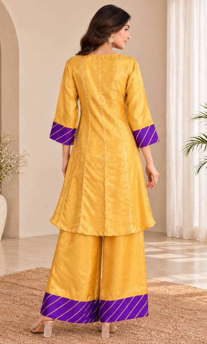Zivara Mustard Suit Set
