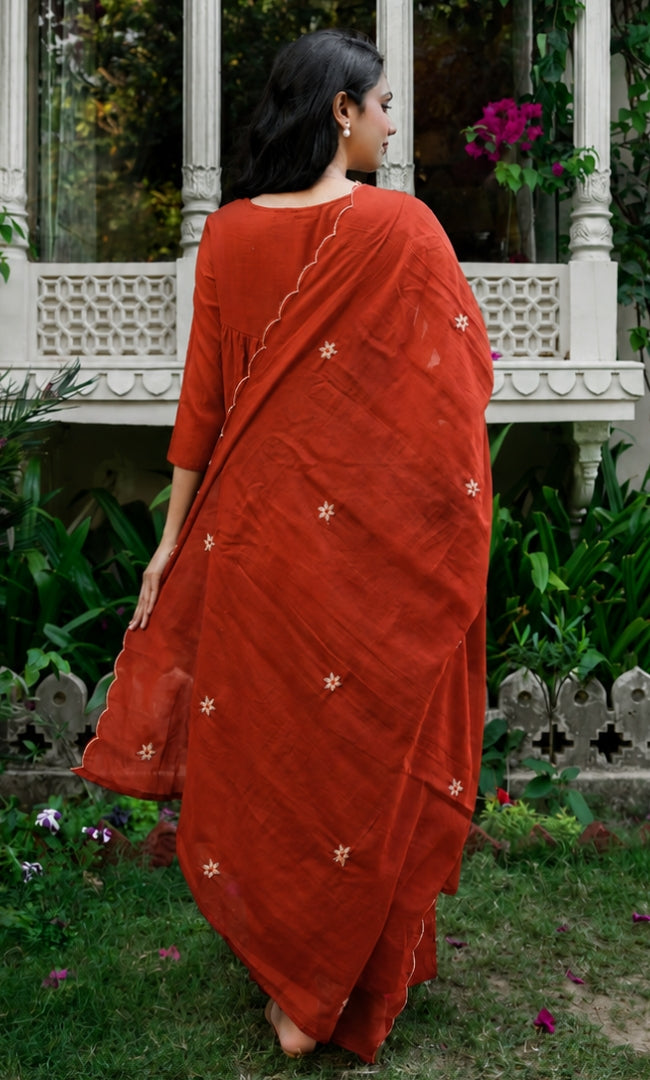Vivana Brown Suit Set