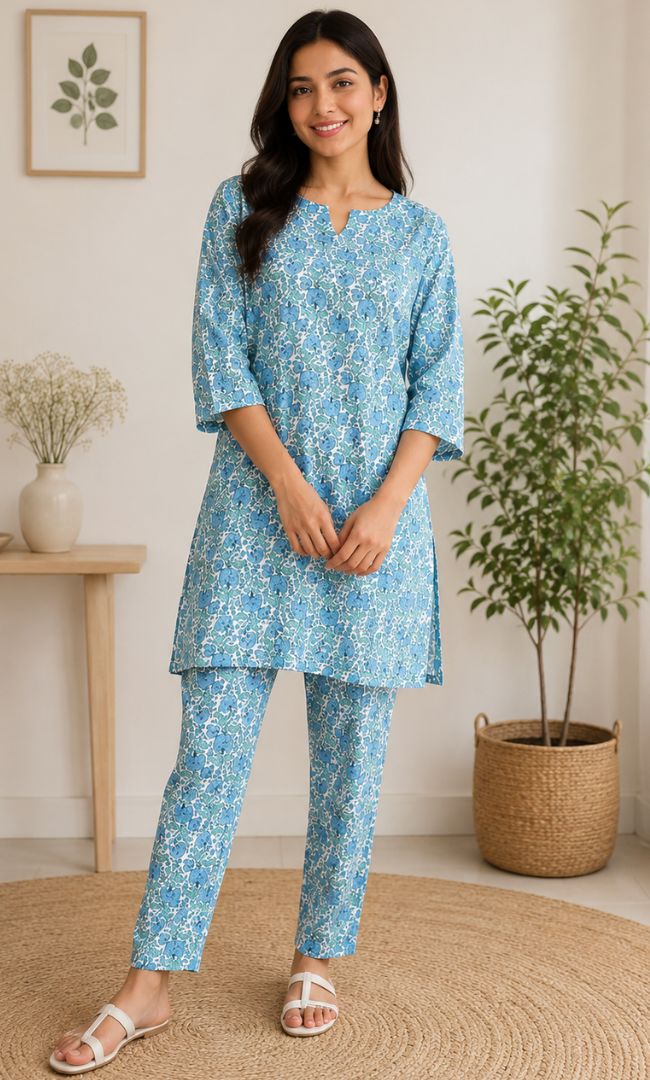 Sea Blue Rozana Set