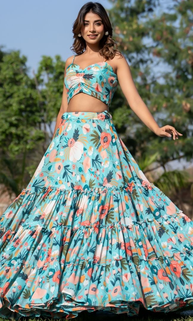 Farida Printed Lehenga Set
