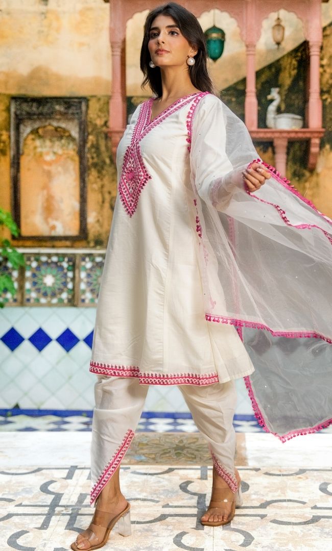Channdrika Pink Suit Set