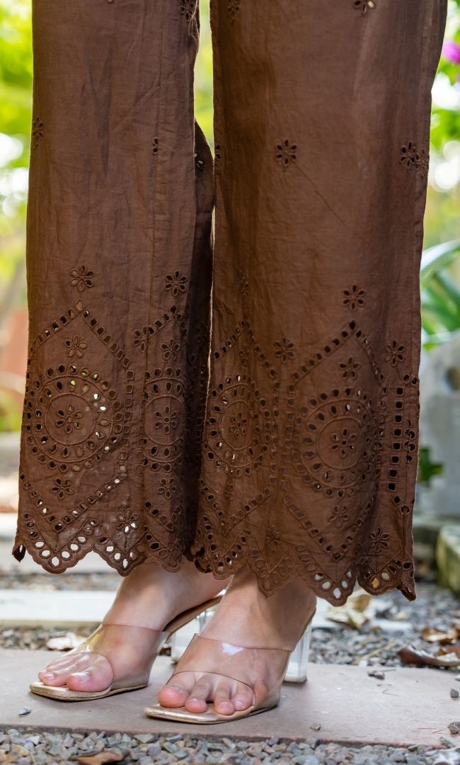 Cocoa Bloom Schiffli Jumpsuit