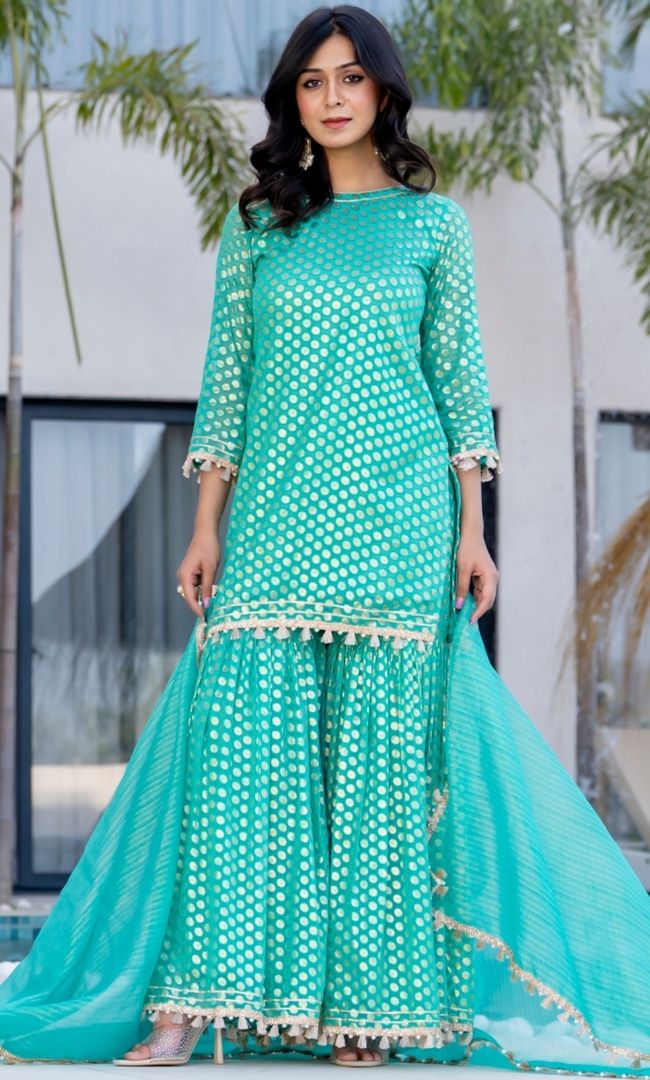 Nazreen Brasso Sharara Set