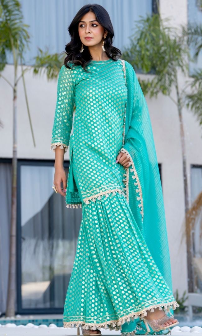 Nazreen Brasso Sharara Set