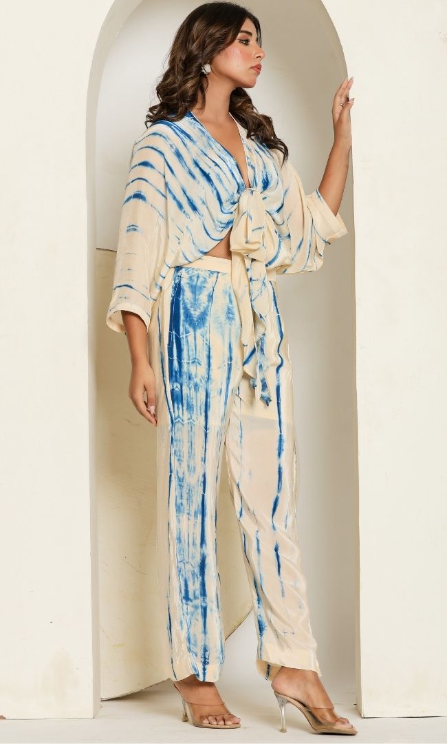 Shibori Skyline Swirl Co-ord Set