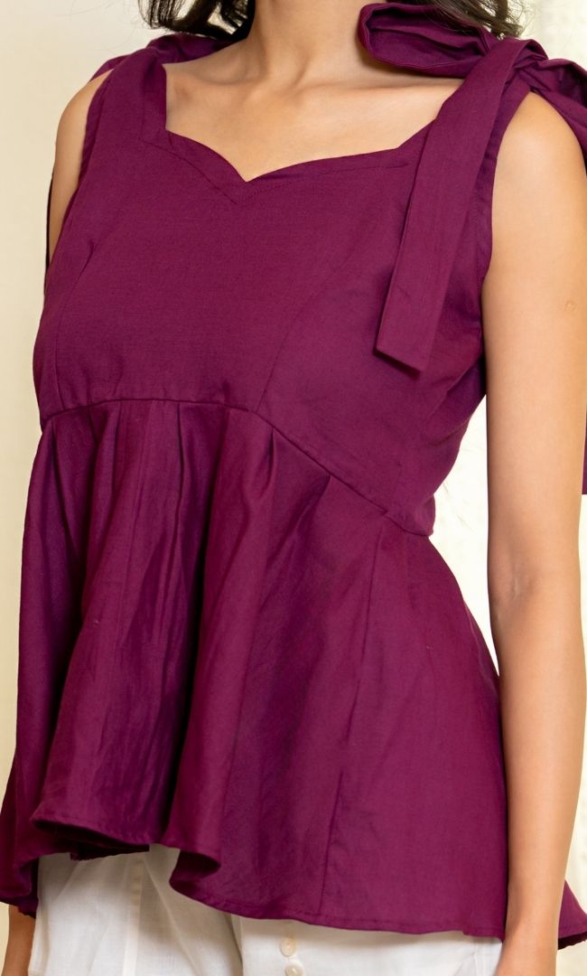 Bow Belle Flared Top