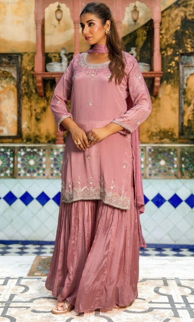 Jafrin Pink Sharara Set