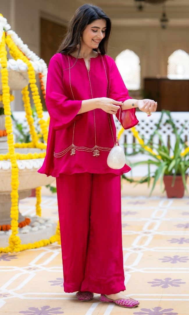 Shagun Pink Ethnic Co-ord Set