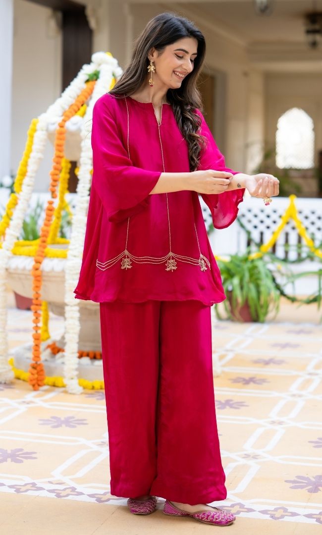 Shagun Pink Ethnic Co-ord Set