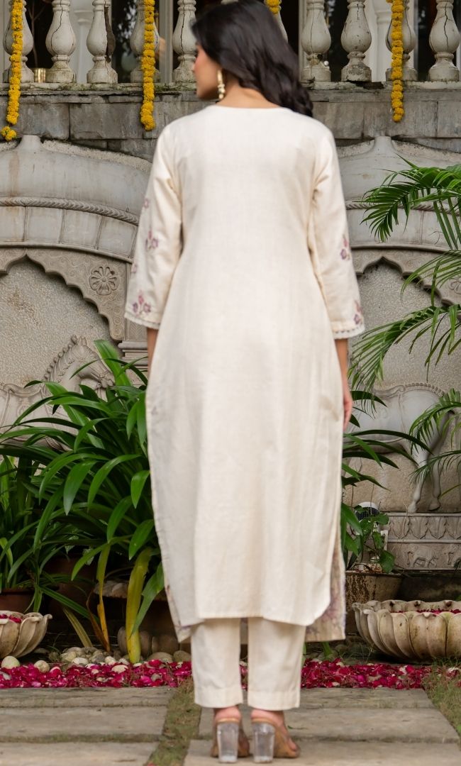 Rebel Off White Suit Set