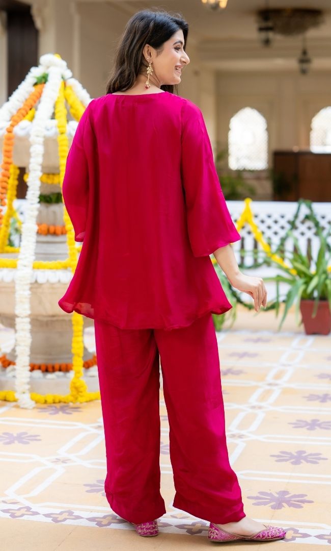 Shagun Pink Ethnic Co-ord Set