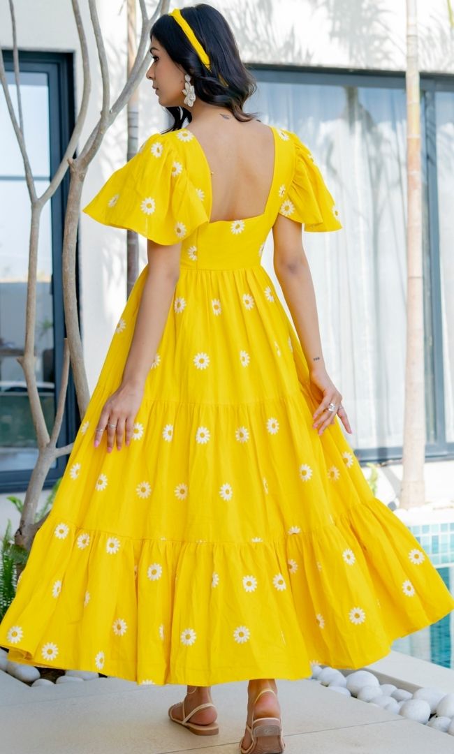 Sunshine Daisy Midi Dress
