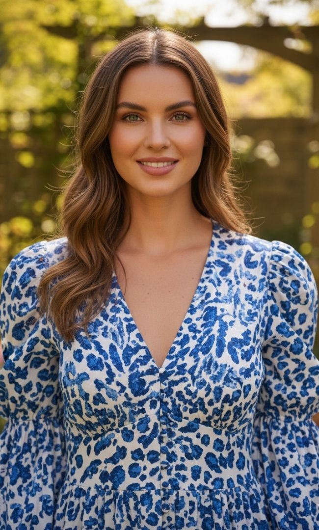 Dewy Button-Down Dress