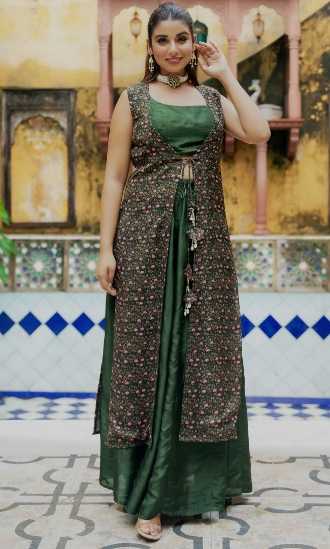 Envy Green Skirt Set