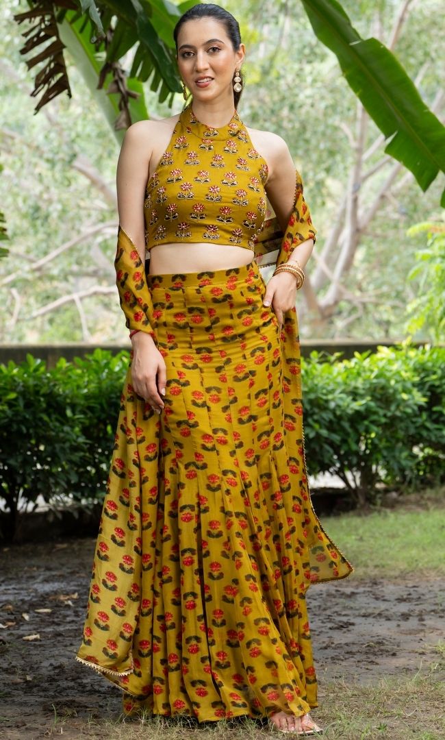 Liora Floral Skirt Set