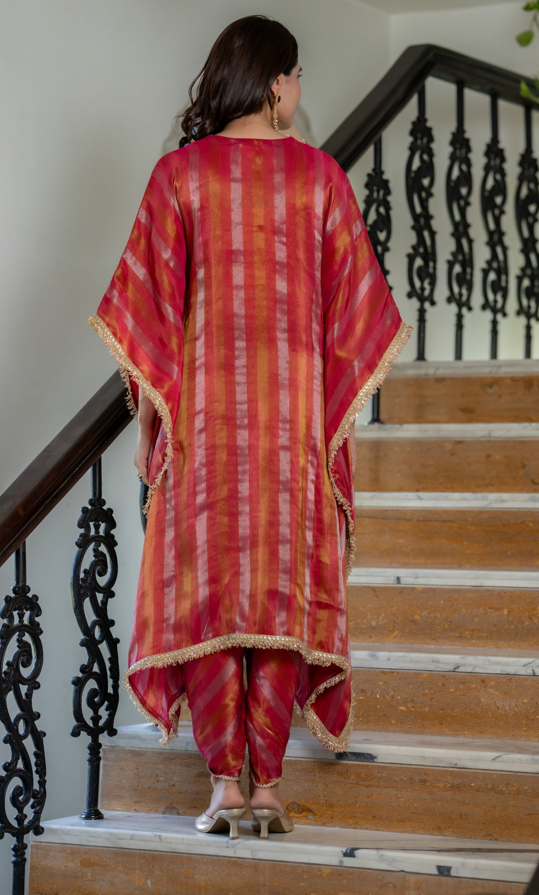 Aliza Rani Pink Kaftan Set