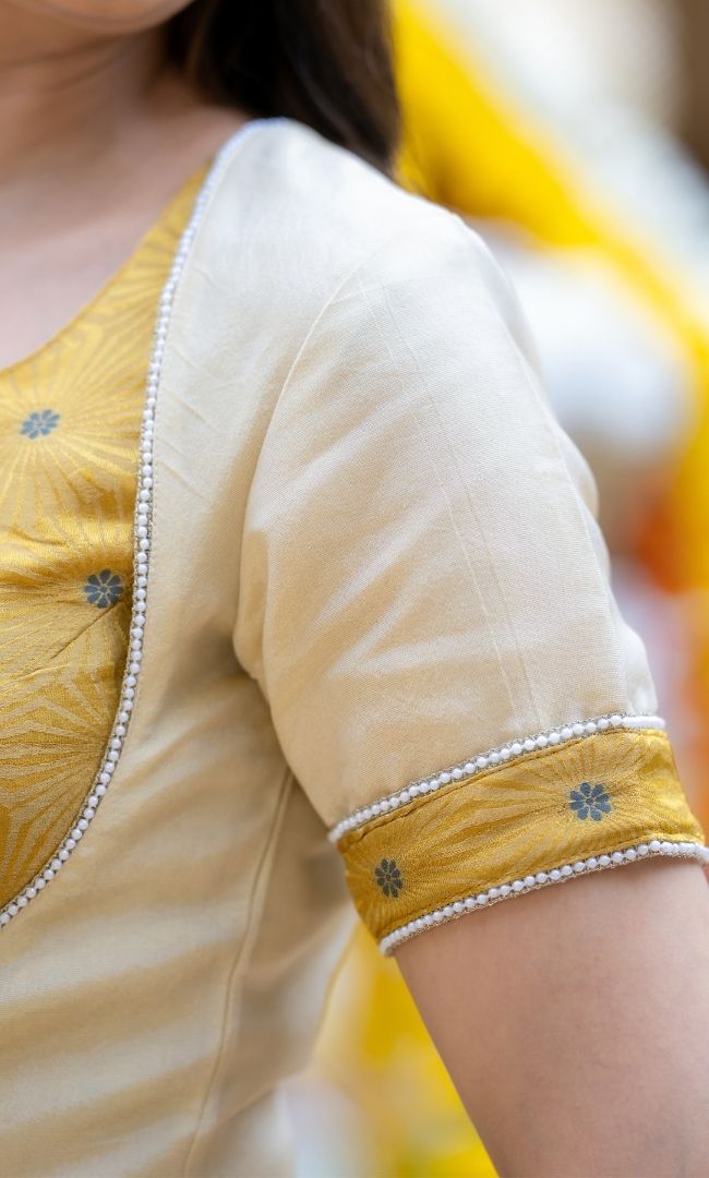 Swarna Yellow Brocade Co-ord Set