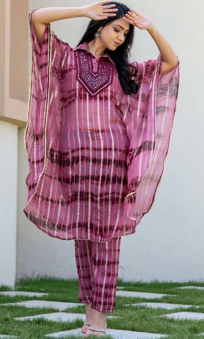 Vivid Shibori Lurex Co-ord Set