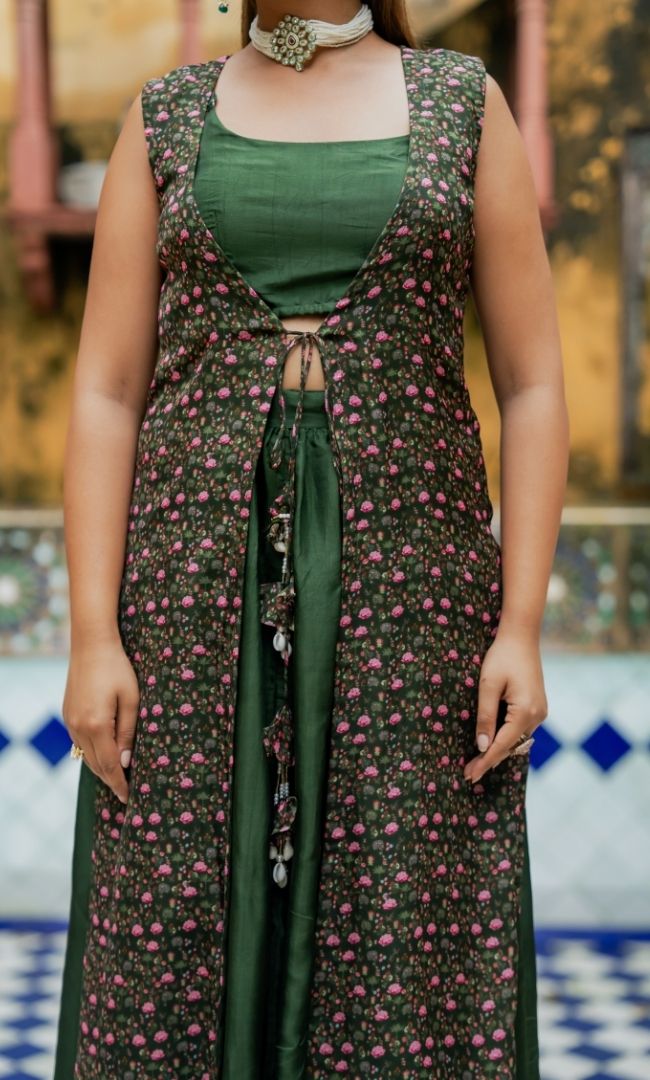 Envy Green Skirt Set