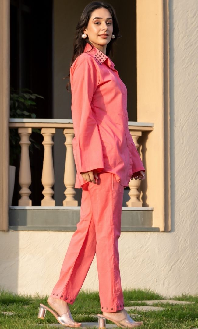 Dusty Pink Heartlock Co-ord Set