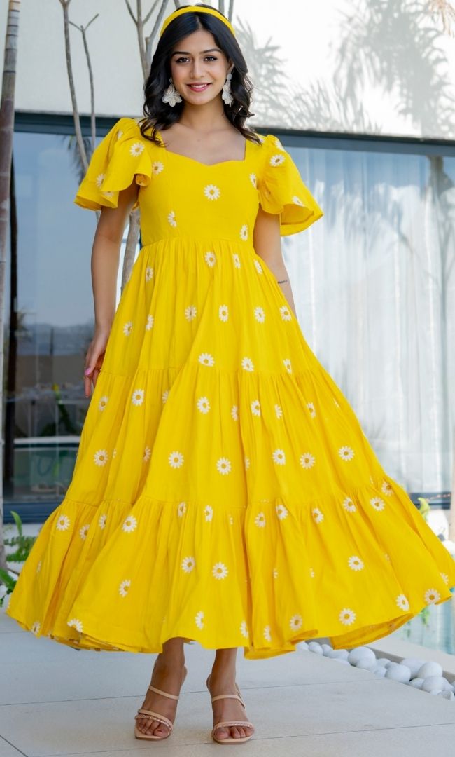 Sunshine Daisy Midi Dress